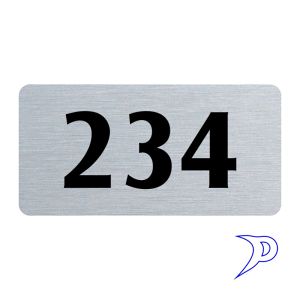 Plechové číslo 50x25mm, bez rámečku