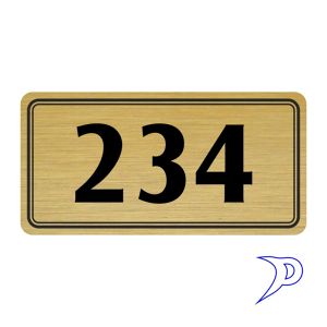Plechové číslo, dvojitý rámeček