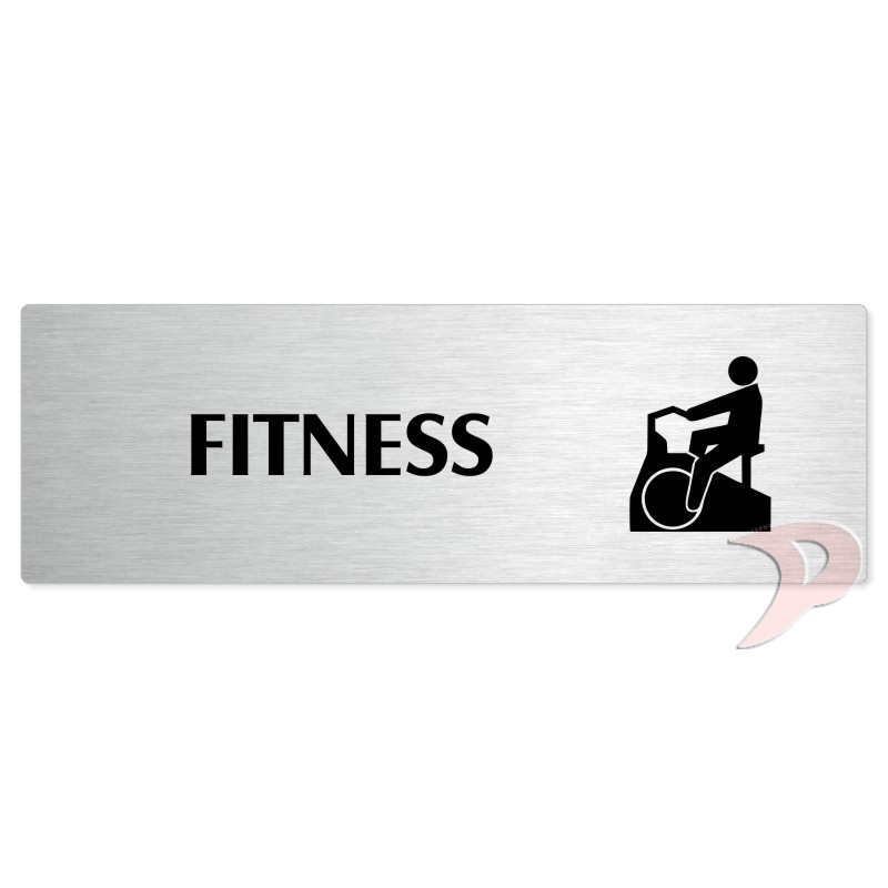 Fitness, 200x66mm, stříbrná popiska 