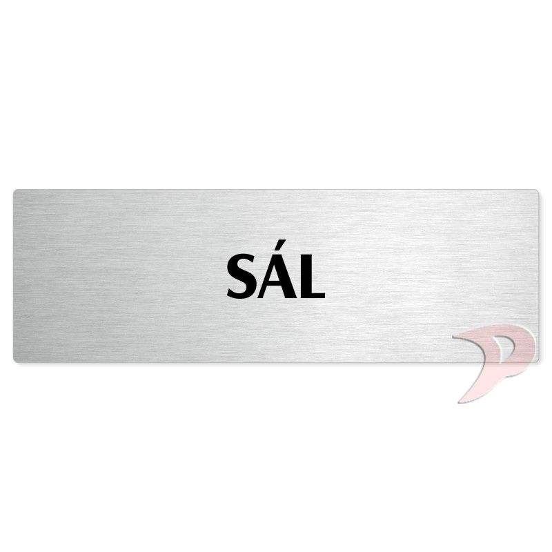 Sál, 200x66mm, stříbrná popiska 