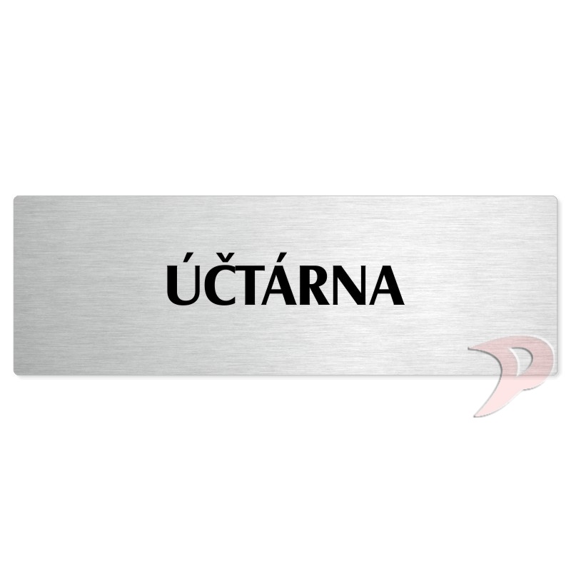 Účtárna, 240x79mm, stříbrná popiska 