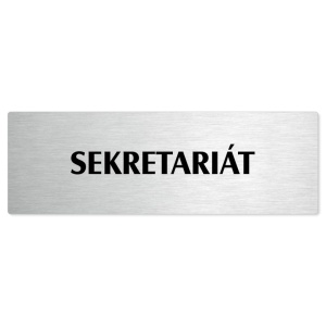 Sekretariát, stříbrná popiska na dveře