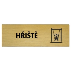 Hřiště, 240x79mm, zlatá popiska 