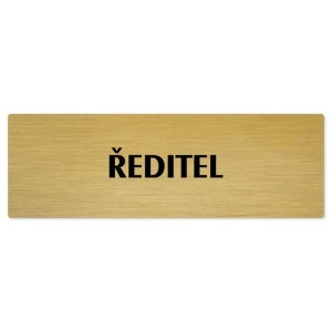 Ředitel, 240x79mm, zlatá popiska 