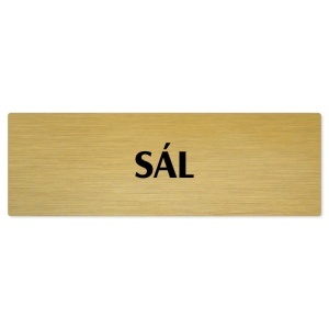 Sál, 200x66mm, zlatá popiska 