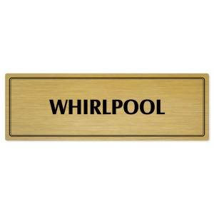 Whirlpool, 240x79mm, zlatá popiska s dvojtým rámečkem