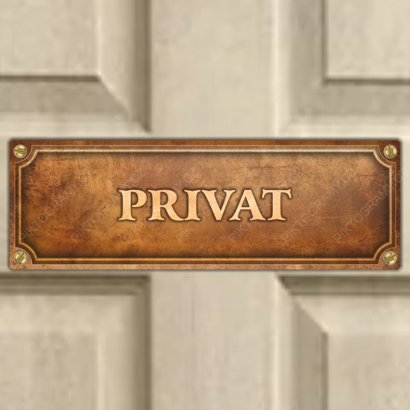 Cedulka “Privat“