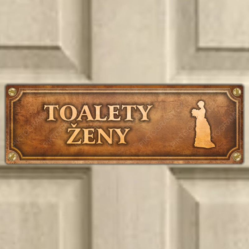 Cedulka “Toalety ženy“