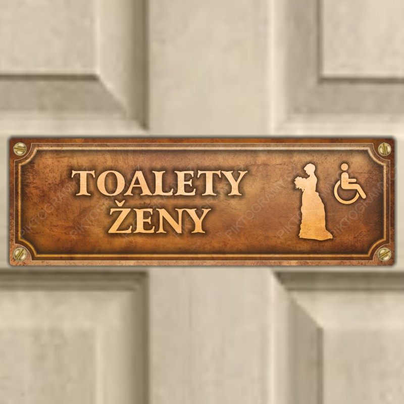Cedulka “Toalety invalida“