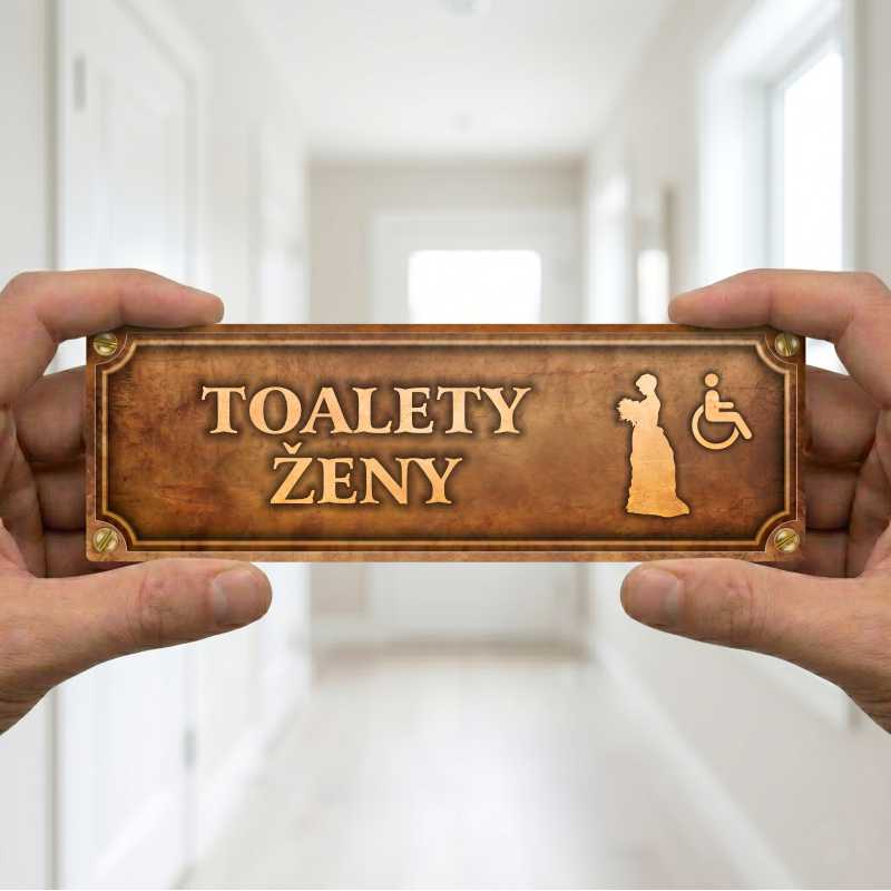 Cedulka “Toalety invalida“