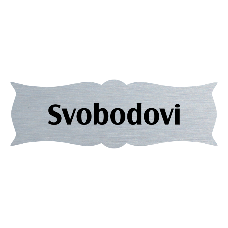 Jmenovka na dveře, typ 7