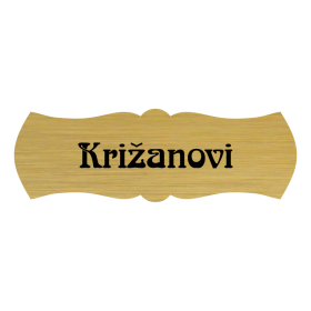 Jmenovka na dveře, typ 8