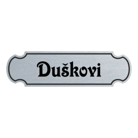 Jmenovka na dveře, typ 3