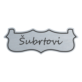 Jmenovka na dveře, typ 2