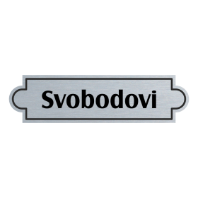 Jmenovka na dveře, typ 6