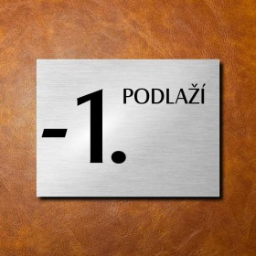-1 PATRO, stříbrná cedulka 200x150mm 