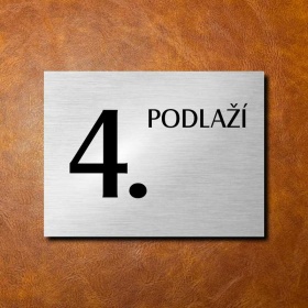 4 PATRO, stříbrná cedulka 200x150mm 