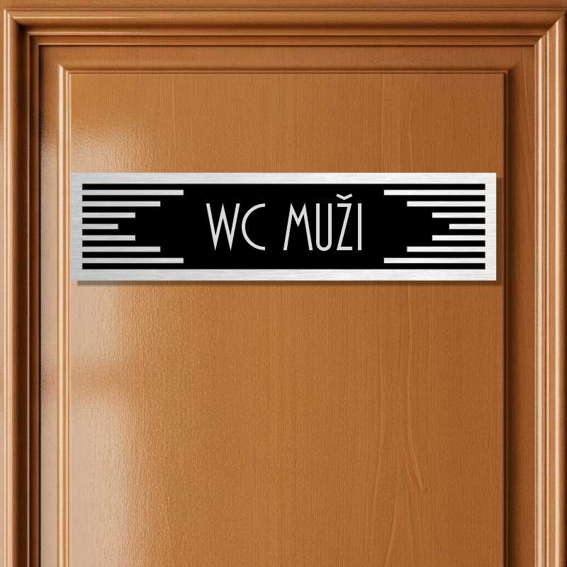 Cedulka na dveře - WC muži