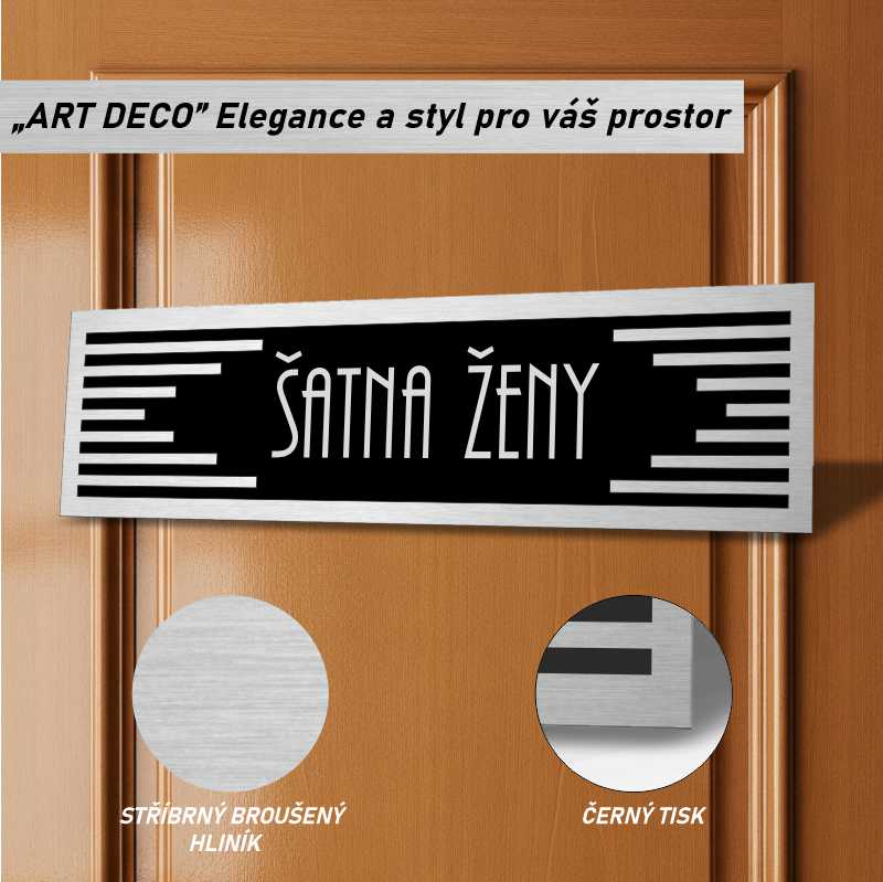 Cedulka na dveře - Šatna ženy