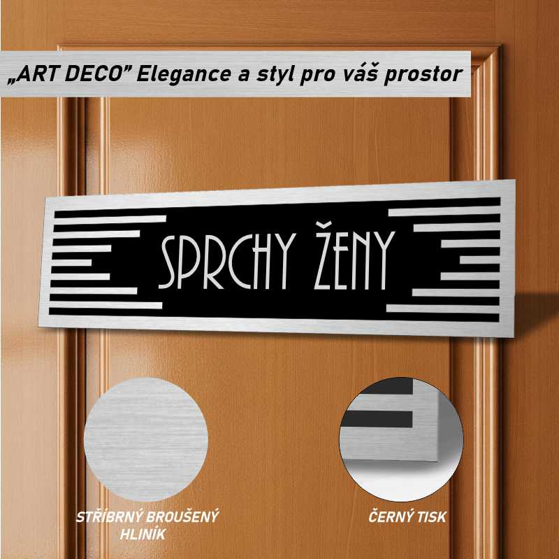 Cedulka na dveře - Sprchy ženy