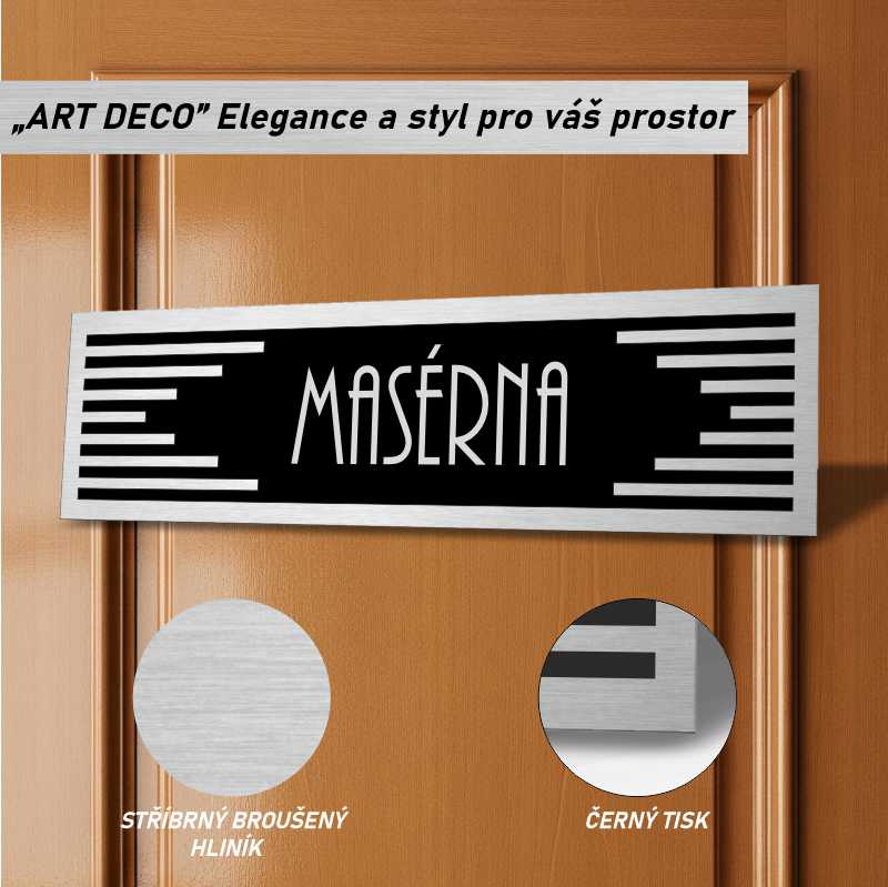 Cedulka na dveře - Masérna