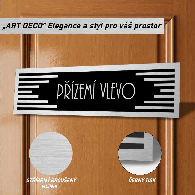 Cedulka na dveře - Přízemí vlevo