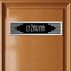 Cedulka na dveře - Lyžárna