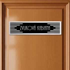 Cedulka na dveře - Zvuková kabina