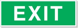 Exit, samolepka 300x105 mm