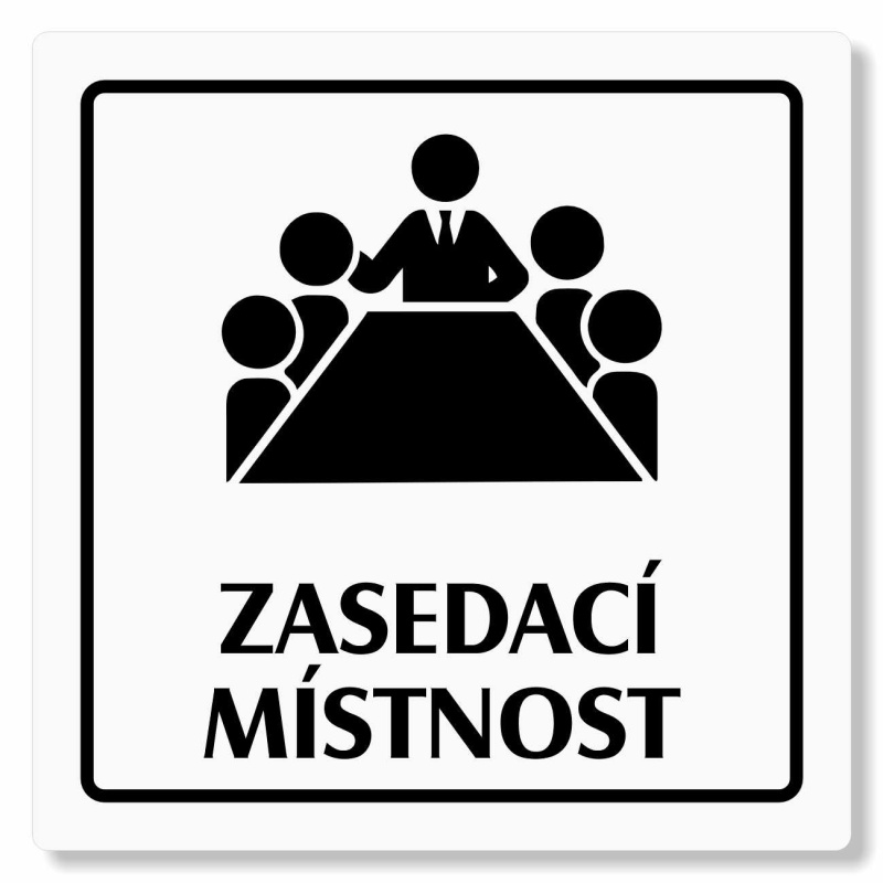 Zasedací místnost, 100x100mm, bílý, Arizona